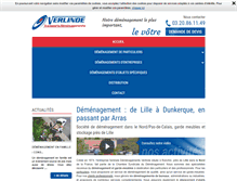Tablet Screenshot of demenagement-verlinde.com